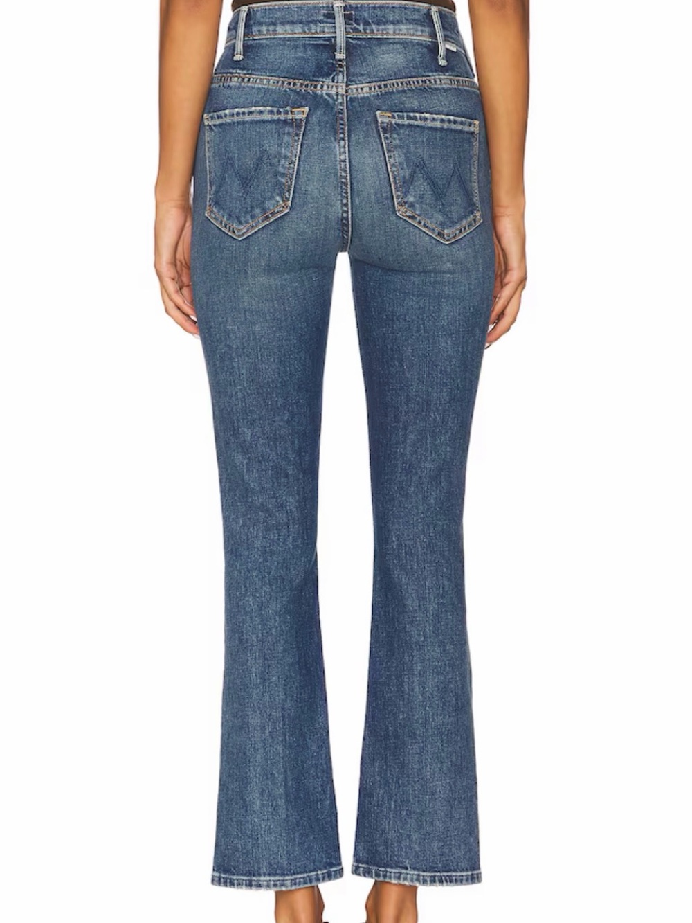 MOTHER Blue Faded Flare Jeans - Picture 2 of 7
